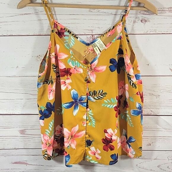 Lot of 2- Japana Floral Spaghetti Strap Top & Blue Blush Brown Corduroy Skort - Picture 9 of 10